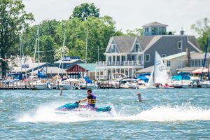 jet skier on the lake