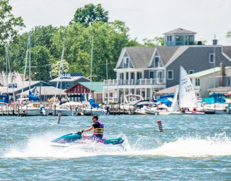 jet skier on the lake