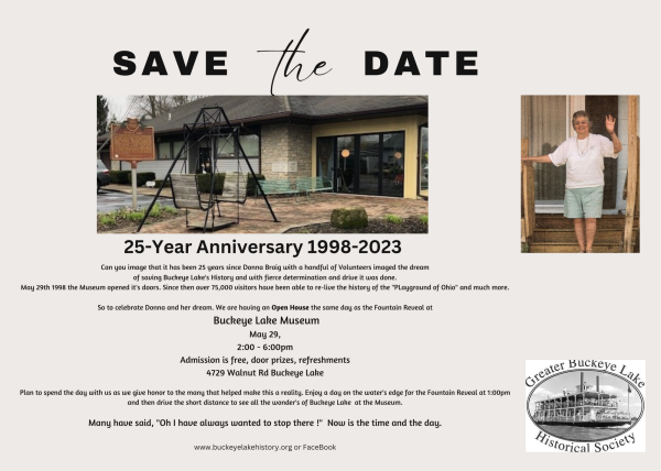 25 Year Anniversary of the Buckeye Lake Historical Society Museum ...