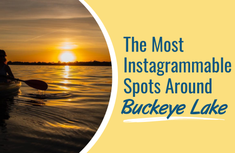 Promotional image for the most instagrammable spots around Buckeye Lake.