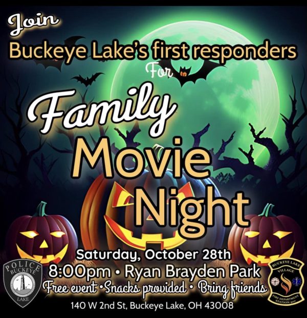 Promotional image for the family movie night at Ryan-Braden Park.