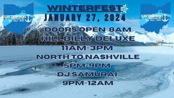 Promotional image for the Waterfront on Buckeye Lake at the 2024 Winterfest.