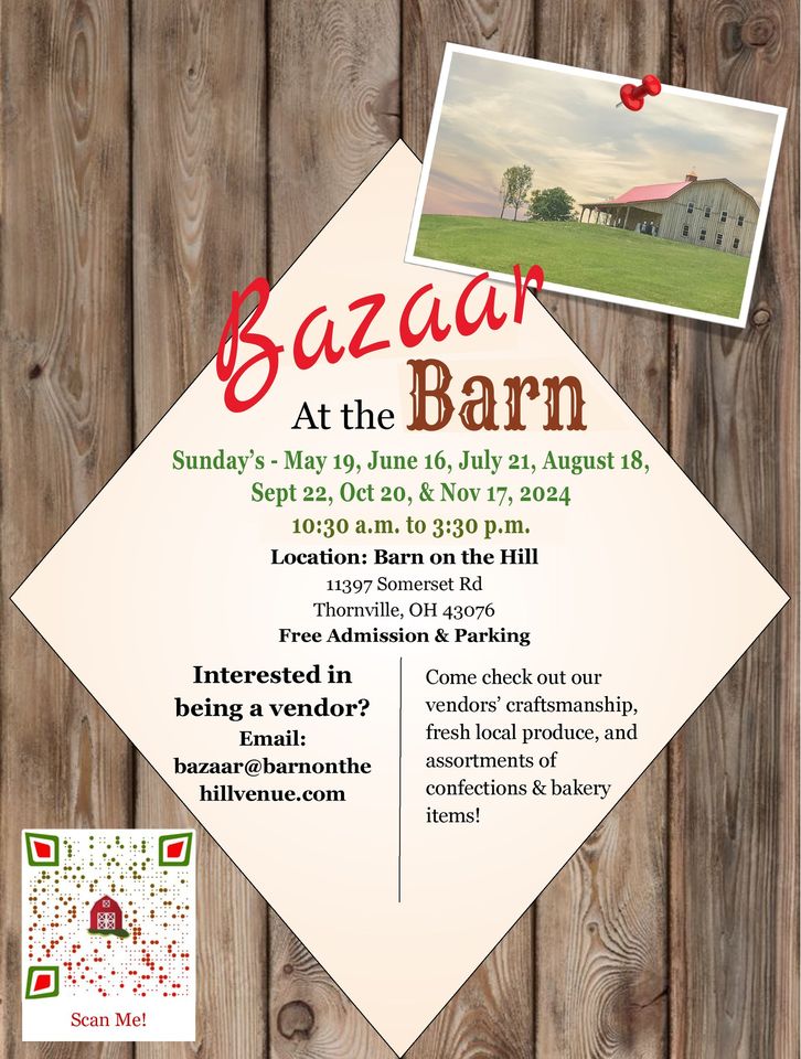 Promotional image for Bazaar at the Barn at Barn on the Hill.