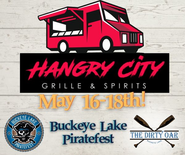 Promotional image for Hangry City Food Truck at The Dirty Oar.