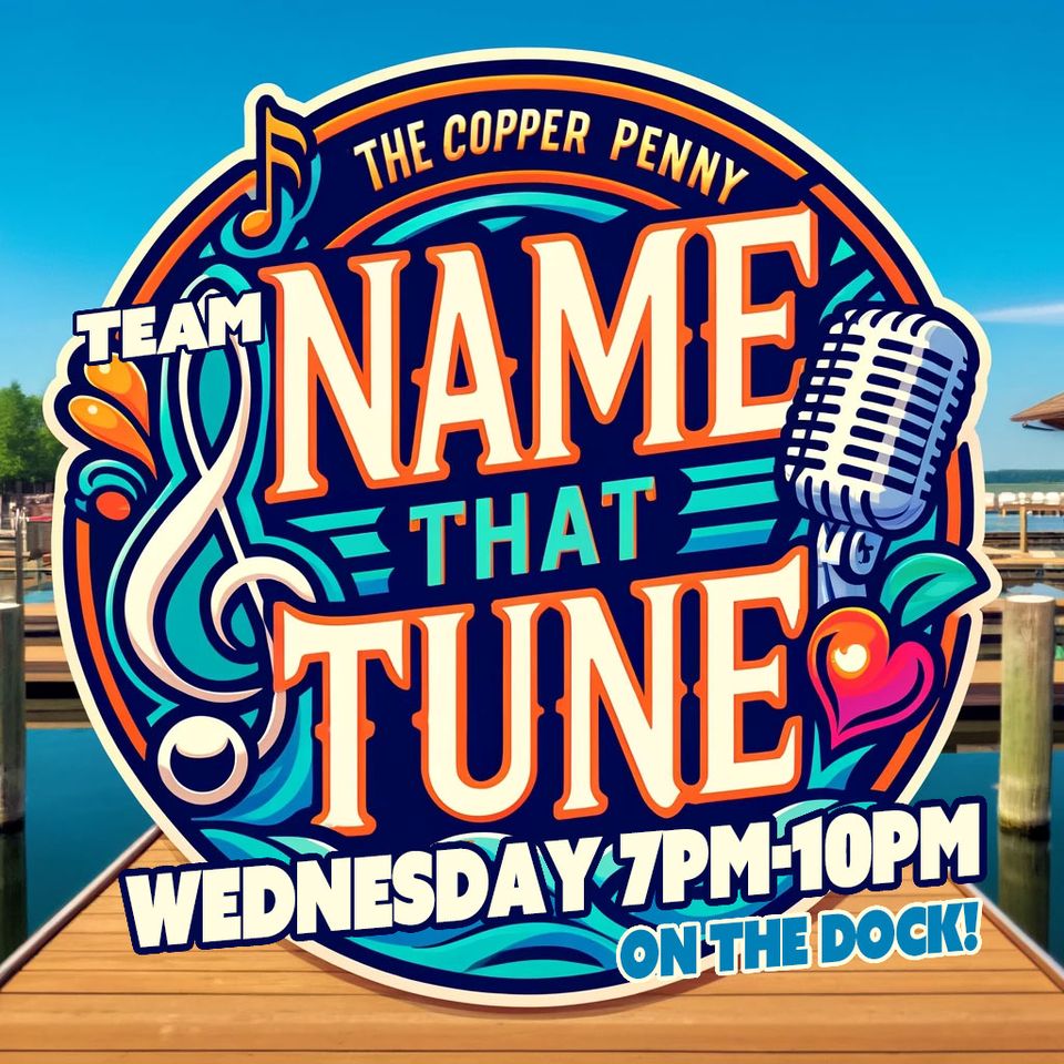 Promotional image for Name That Tune at The Copper Penny.