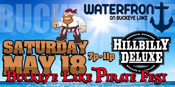 Promotional image for live music at Waterfront on Buckeye Lake.