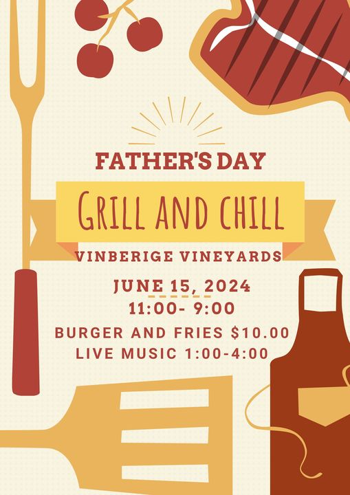 Promotional image for a Father's Day cookout