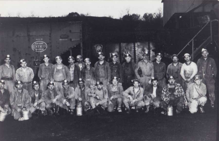 old photo of coal miner's