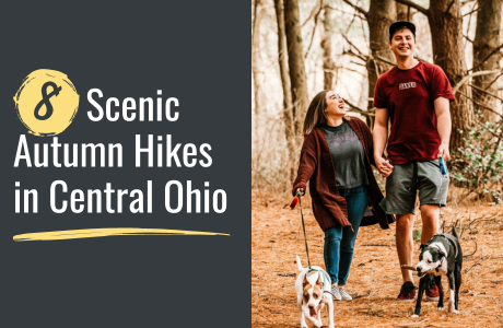 Blog image promoting hikes near Buckeye Lake.