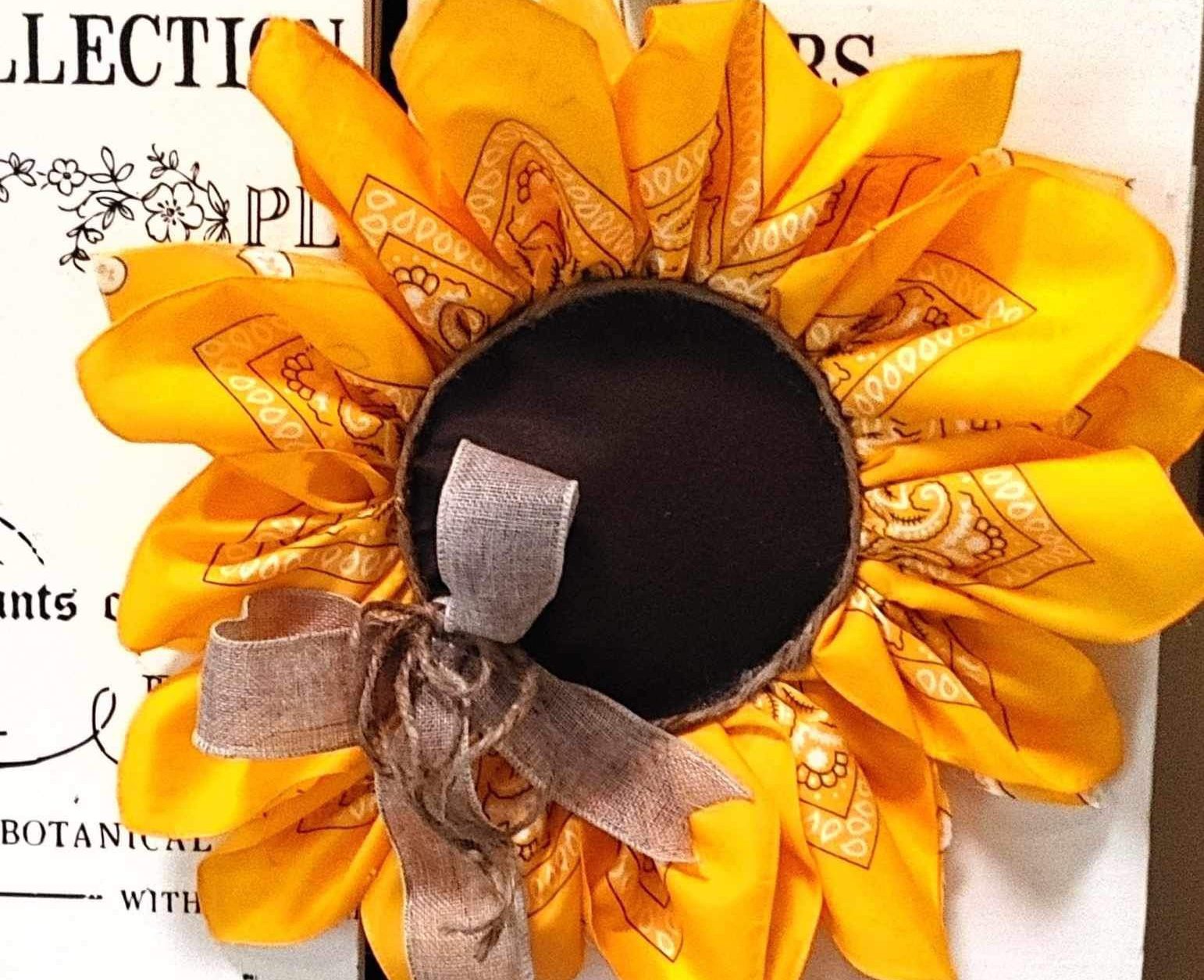 Sunflower wreath